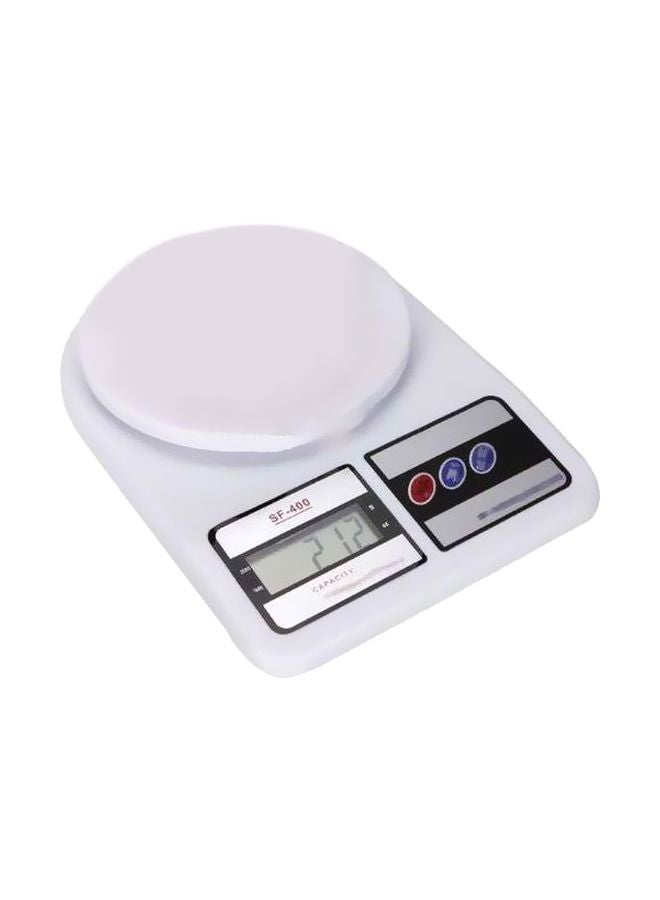 Electronic Kitchen Digital Weighing Scale 7Kg White/Black
