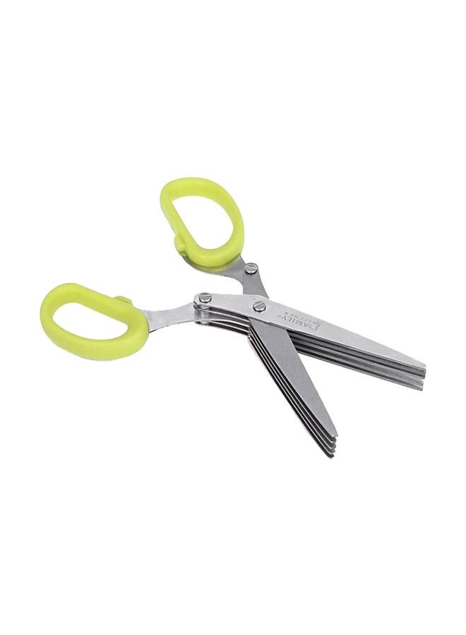 Stainless Steel Herb Scissors Green/Silver
