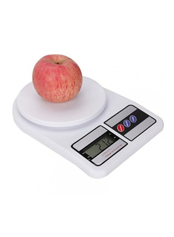 أز سين أون تي في ميزان مطبخ رقمي يقيس الأوزان حتى 7 كغم أبيض - Image 2