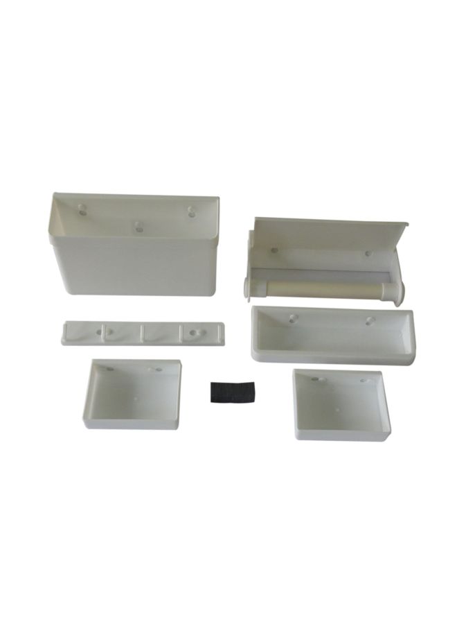 AS SEEN ON TV - 5-Piece Magnetic Refrigerator Shelf Storage Rack Set AS936HL1CFTJZNAFAMZ-22058869 White - Image 1