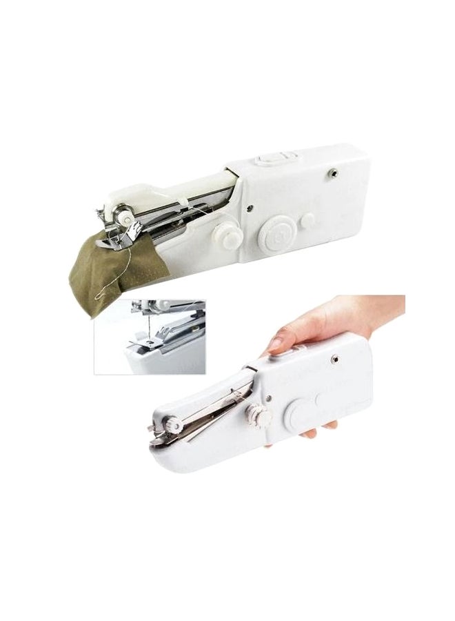 Ganna Mini Handheld Sewing Machine White/Silver GA643HL04JDVTNAFAMZ-23849556 White/Silver - Image 2