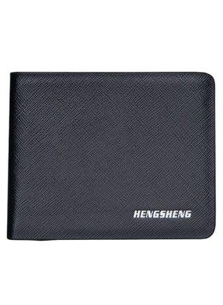 Double Folded Letter Pattern Wallet Black - v1569846910/N30132326A_1