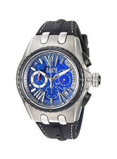 men Water Resistant Analog Chronograph Watch ELINI-20008-03-BB - 48 mm - Black