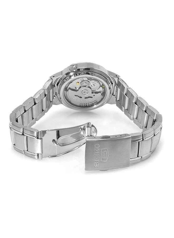 سيكو ساعة يد دائرية الشكل بعقارب وسوار من الستانلس ستيل مقاس 38 مم - لون فضي - طراز SNKA23K1S للرجال - Image 2
