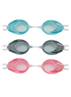 INTEX 3-Piece Swimming Goggle Set 20.3 x 4.5 x 25.4cm  - Image 1