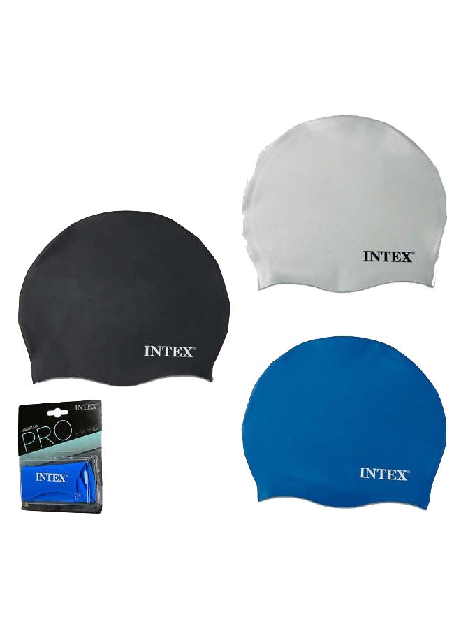 INTEX 3-Piece Swimming Cap Set 13.3x1.6x15.9cm  - Image 2