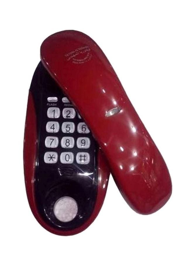 Victoria Al Mohandes Corded Telephone Red/Black/White 