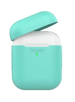 PROMATE Apple AirPods Case Cover, Slim-Fit Soft Silicone Full Protective Shockproof Cover with Wireless Charging Compatible, Anti-Slip and Scratch Resistance for Apple AirPods Green  - Image 1