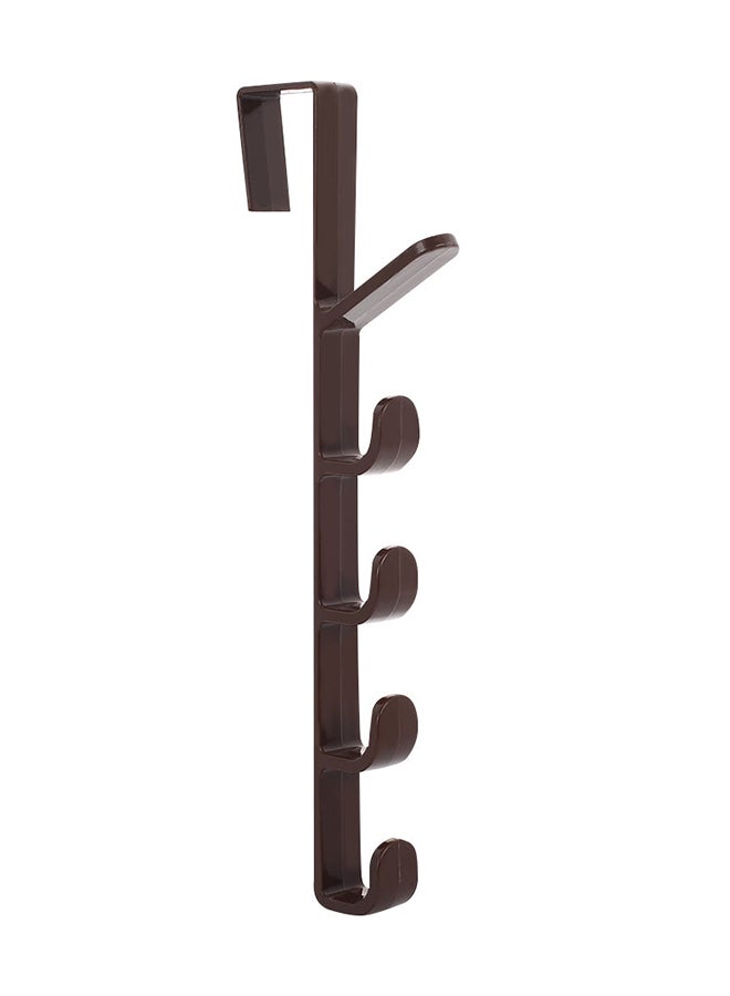 Cupboard Rack Hanger Hook Brown 13 x 36.5 x 2cm