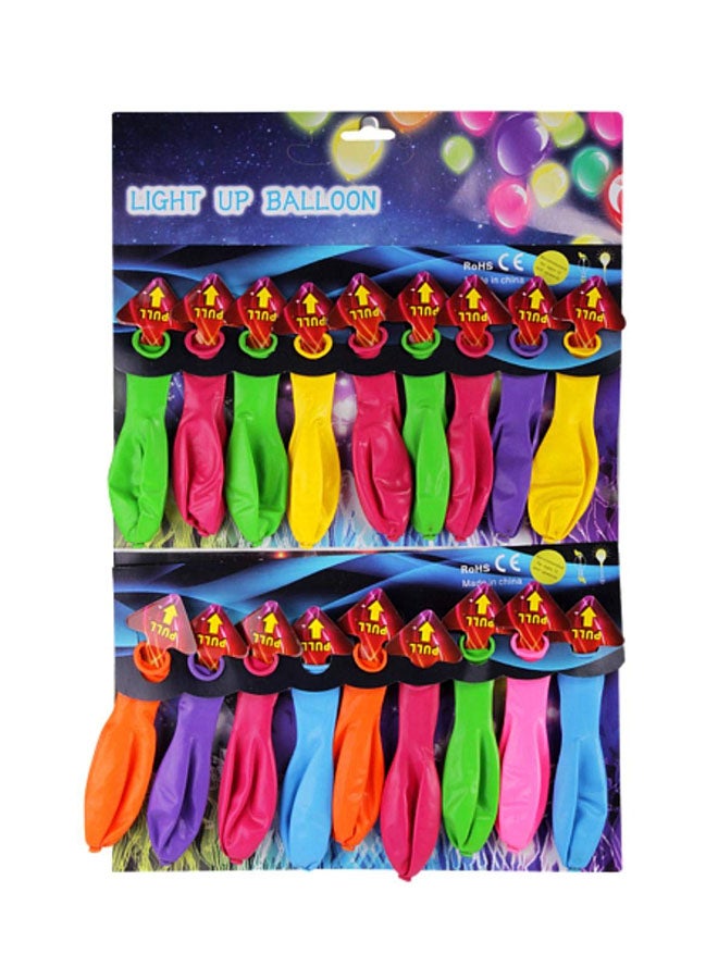 18-Piece Light Up LED Balloons - Image 1
