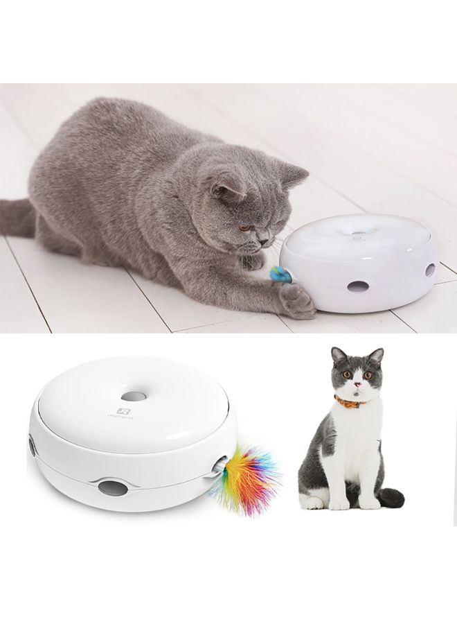 Generic - Interactive Smart Cat Teasing Toy White 21 x 8 x 18cm - Image 1