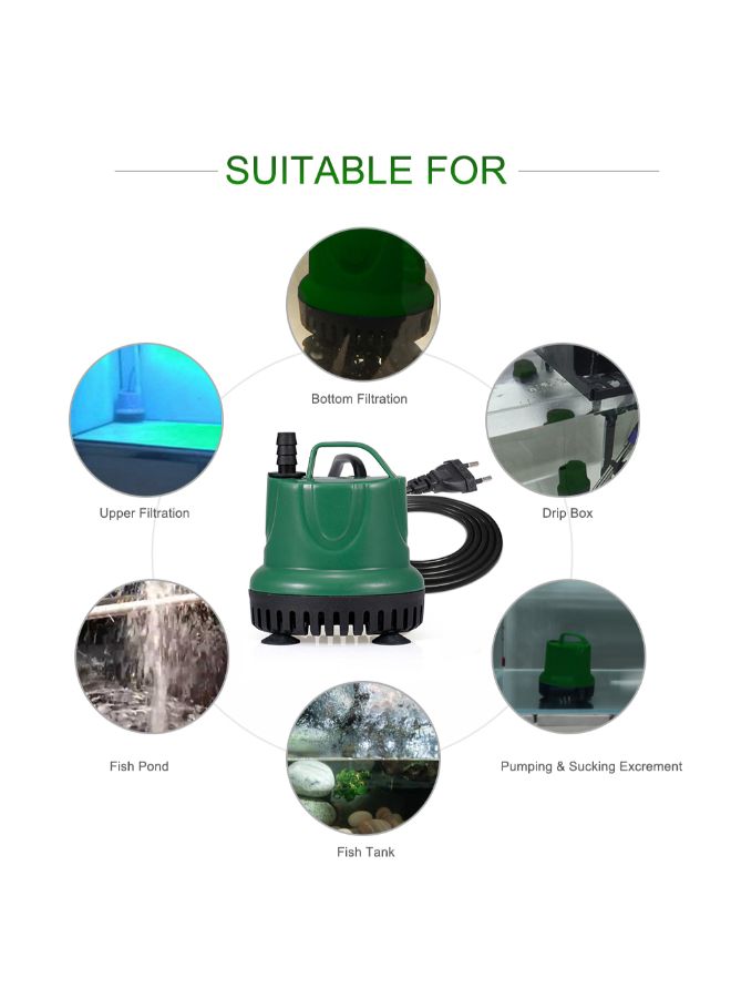 مضخة مياه كهربائية غاطسة لحوض الأسماك أخضر - Image 3