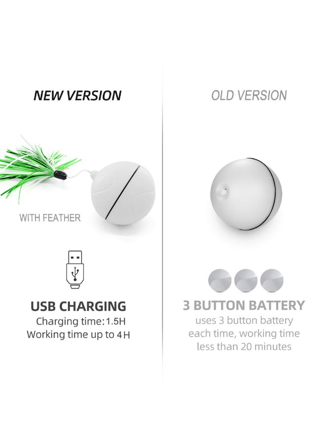 لعبة تفاعلية بتصميم كرة متدحرجة للقطط أزرق 8 x 7.5 x 8Ø³Ù†ØªÙŠÙ…ØªØ± - Image 5