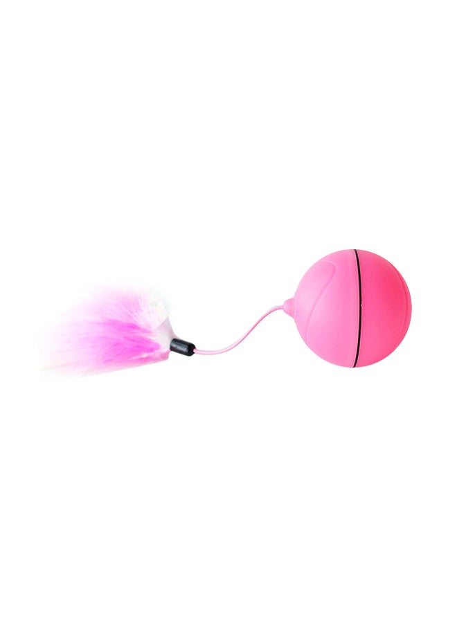 Interactive Rolling Ball Toy For Cat Pink 8 x 7.5 x 8cm - Image 1