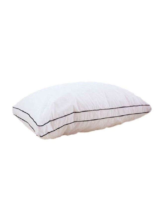 Hours - 2-Piece Rebounding Hotel Pillow With Cotton Cover Microfiber White 50 x 70centimeter - Image 1