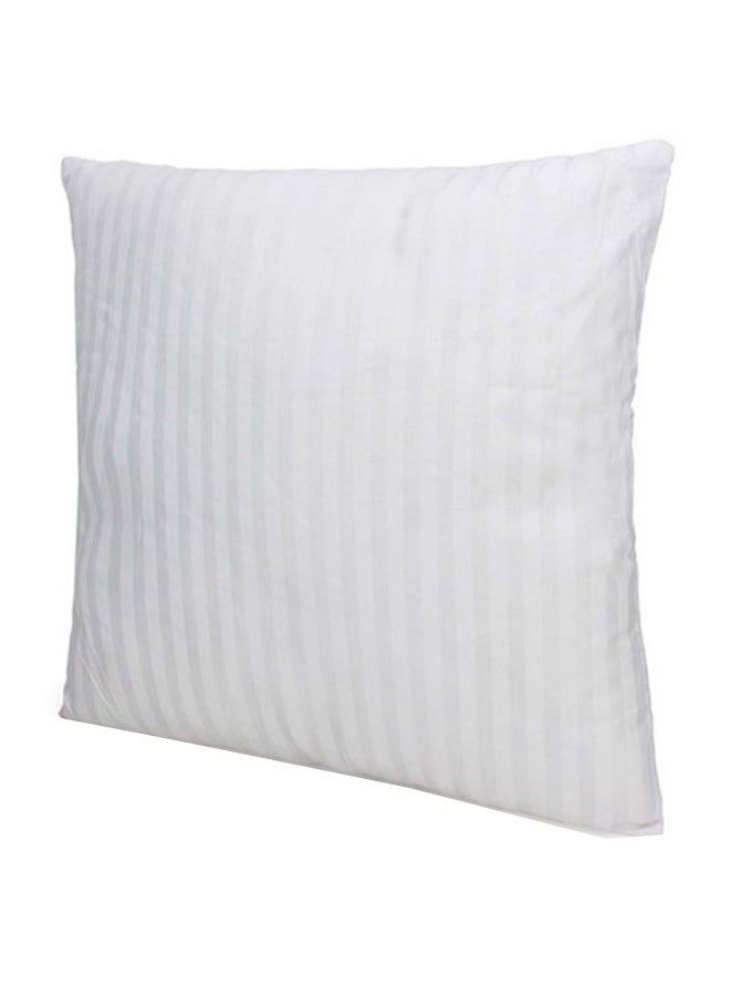 iBed Home Soft Striped Hotel Cushion Microfiber White 45 x 45centimeter
