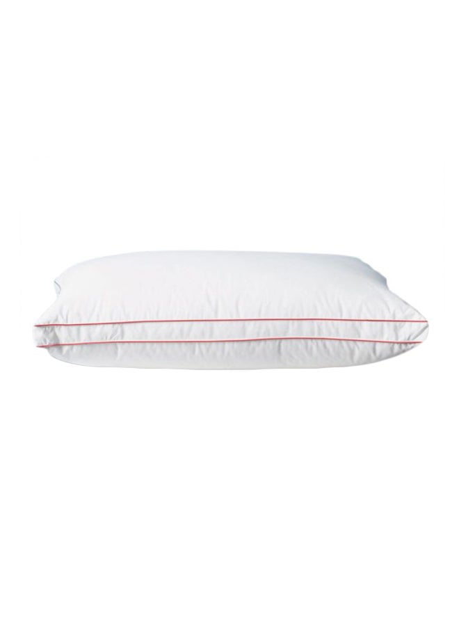 Hours Rebounding Hotel Pillow With Cotton Cover Microfiber White 50 x 70centimeter