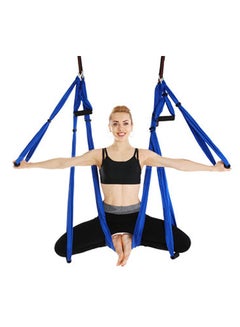 Generic 6-Handle Household Inverted Fitness Hammock Blue/Black  - Image 2