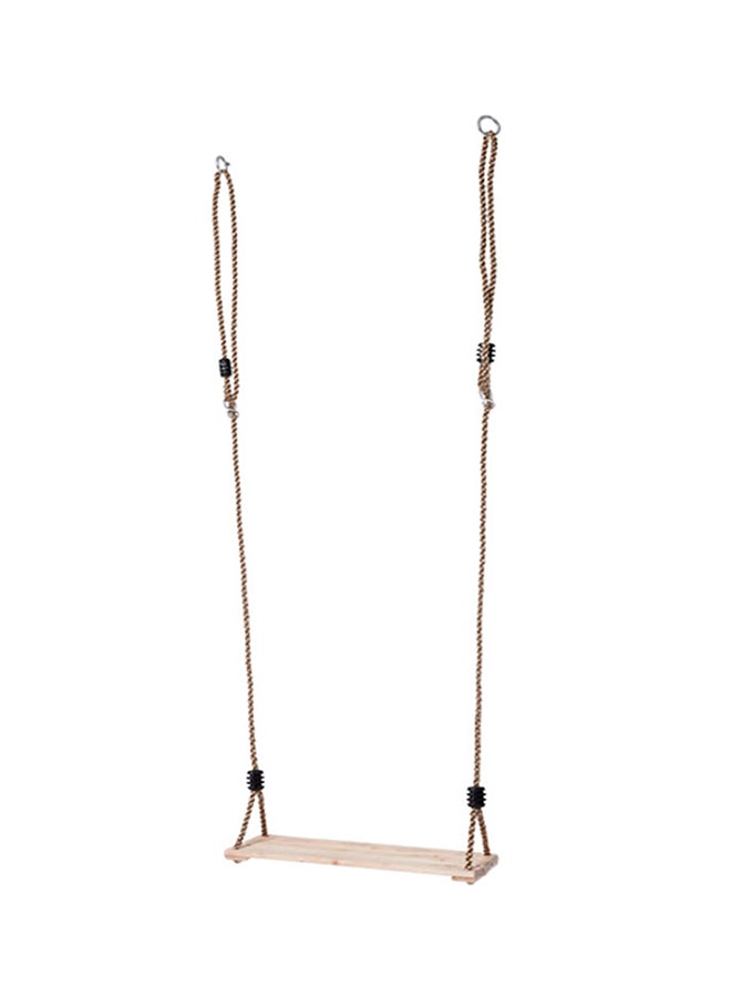 Wooden Seat Hanging Swing With Rope 40 x 16 x 2.1cm  - Image 1