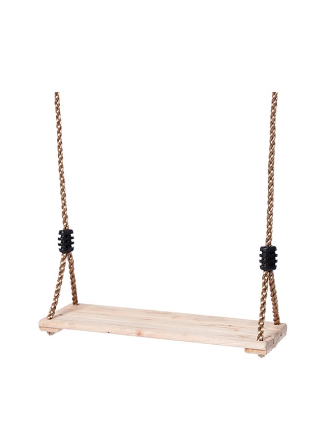 Wooden Seat Hanging Swing With Rope 40 x 16 x 2.1cm  - Image 2