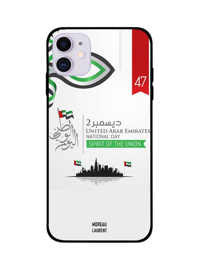Moreau Laurent Protective Case Cover For Apple iPhone 11 Spirit Of The Union UAE National Day