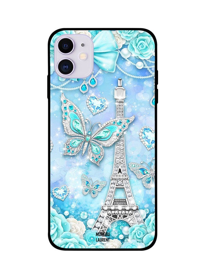Moreau Laurent Protective Case Cover For Apple iPhone 11 Blue/Silver/Clear