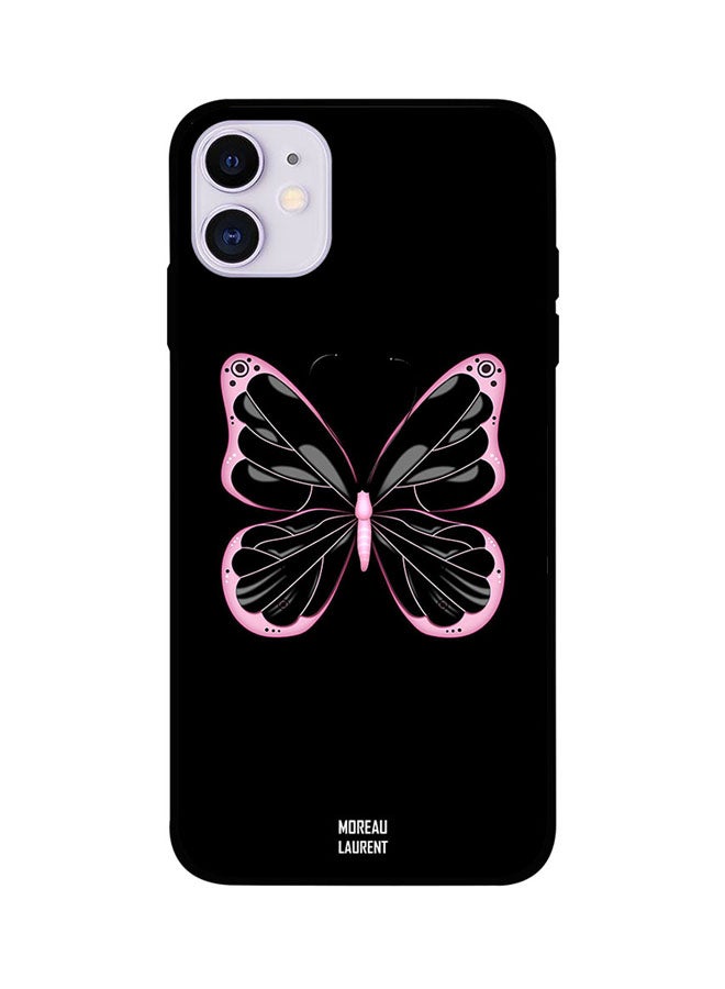 Moreau Laurent Protective Case Cover For Apple iPhone 11 Black/Pink 