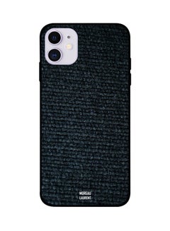 Protective Case Cover For Apple iPhone 11 Black Wool Pattern