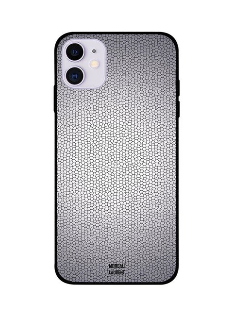 Protective Case Cover For Apple iPhone 11 Cracks Grey Pattern