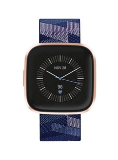 Fitbit Versa 2 Special Edition (NFC) Smartwatch Navy/Pink Aluminum  - Image 3