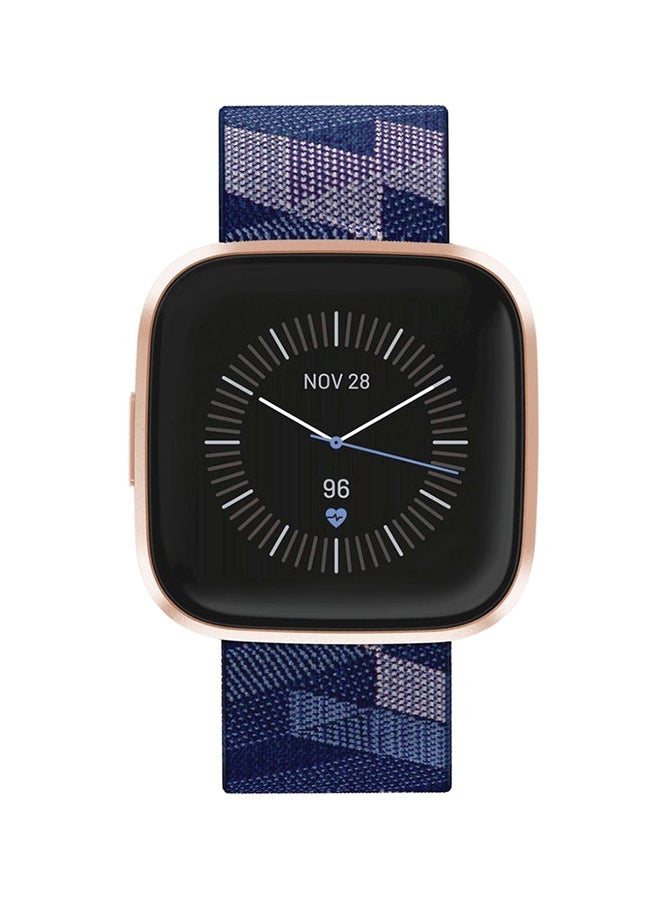 Fitbit - Versa 2 Special Edition (NFC) Smartwatch Navy/Pink Aluminum - Image 1