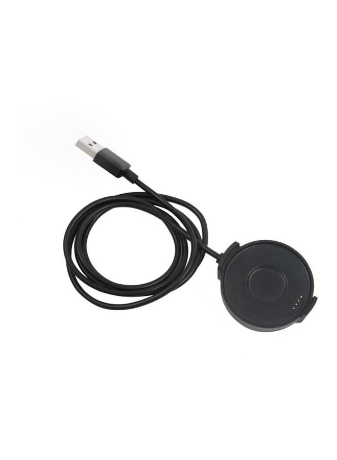 USB Charging Cable For Ticwatch Pro 1meter Black/Silver  - Image 3