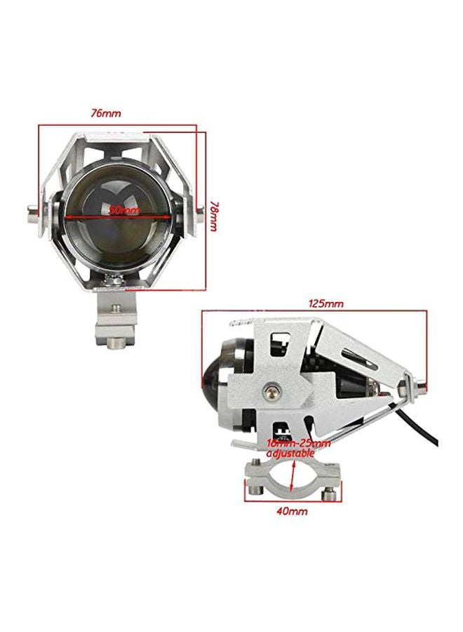 SMA 2-Piece Universal Fit LED Spot Fog Light For Motorcycle  - Image 3