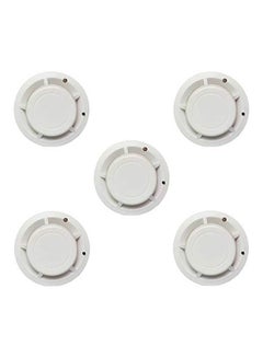 Generic 5-Piece Wireless Smoke Detector Fire Alarm White  - Image 1