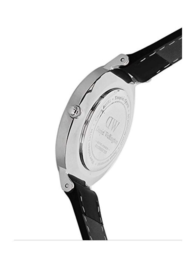 DANIEL WELLINGTON men Leather Analog Watch DW00100186  - Image 4