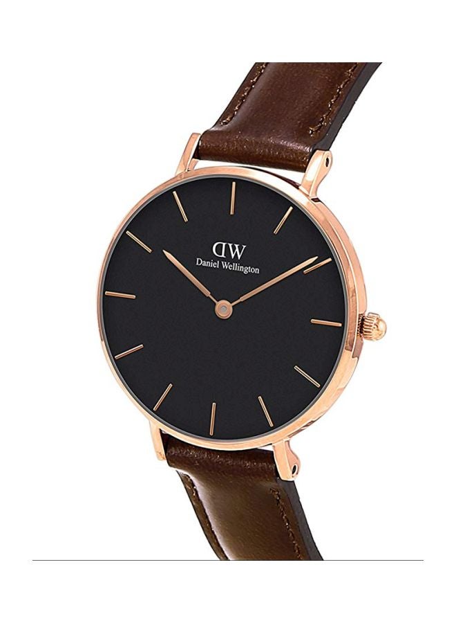 DANIEL WELLINGTON Women's Leather Analog Watch DW00100165  - Image 3