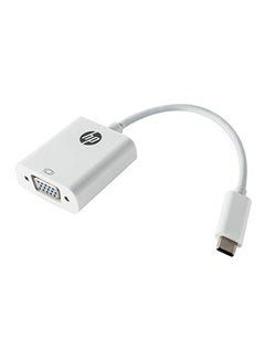 محول USB نوع Type-C من VGA إلى منفذ ثندربولت 3 أبيض