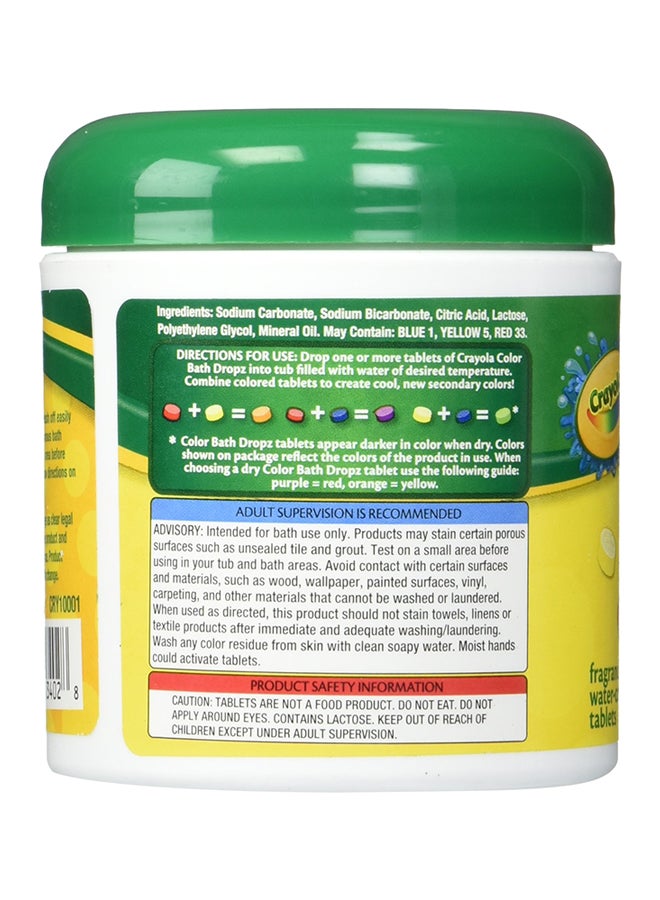 Crayola 60-Piece Color Bath Drop Tablets Multicolour 102grams - Image 2