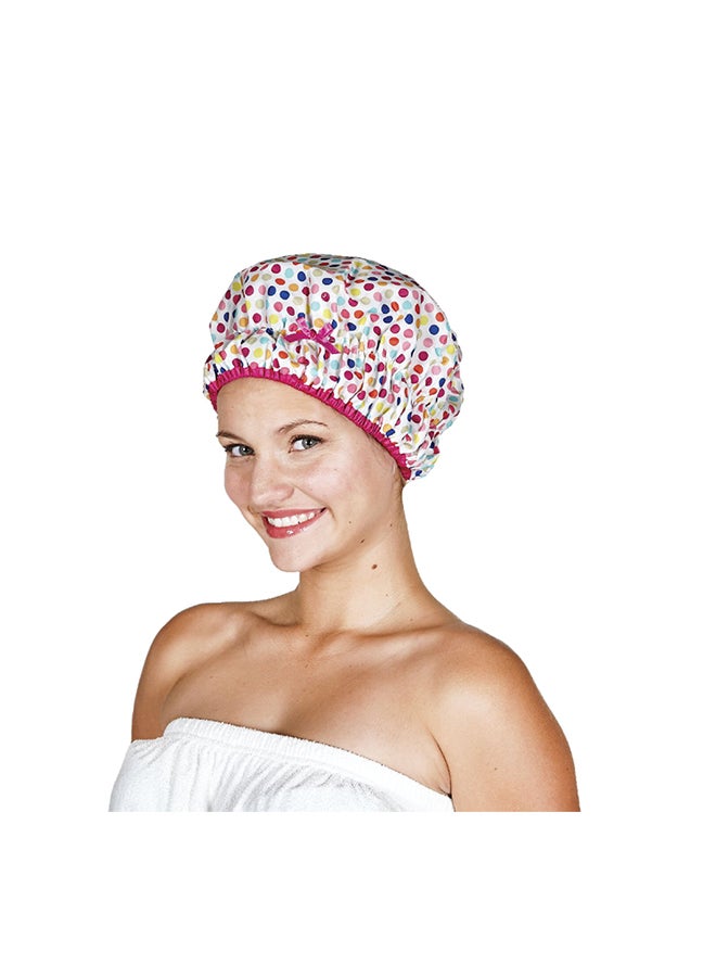 Betty Dain - Fashionista Collection Mold Resistant Lined Shower Cap Multicolour 10.5X17.5X15.9inch - Image 1