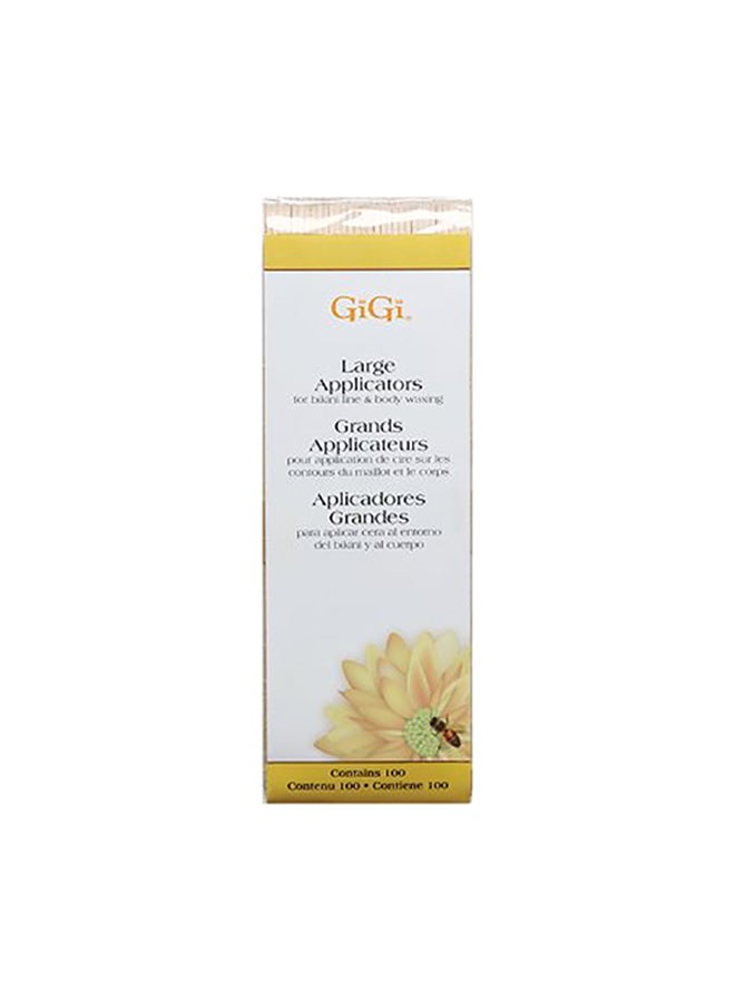 GiGi - 100 Pieces Large Wax Applicators - Image 1