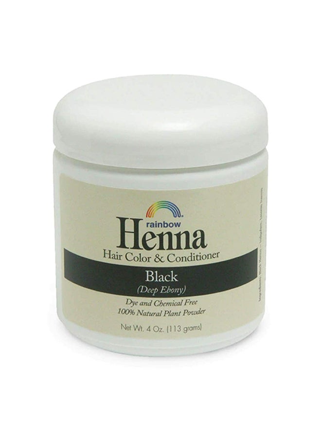 Rainbow Research - Henna Hair Color and Conditioner Persian Black Deep Ebony 4 oz - Image 1