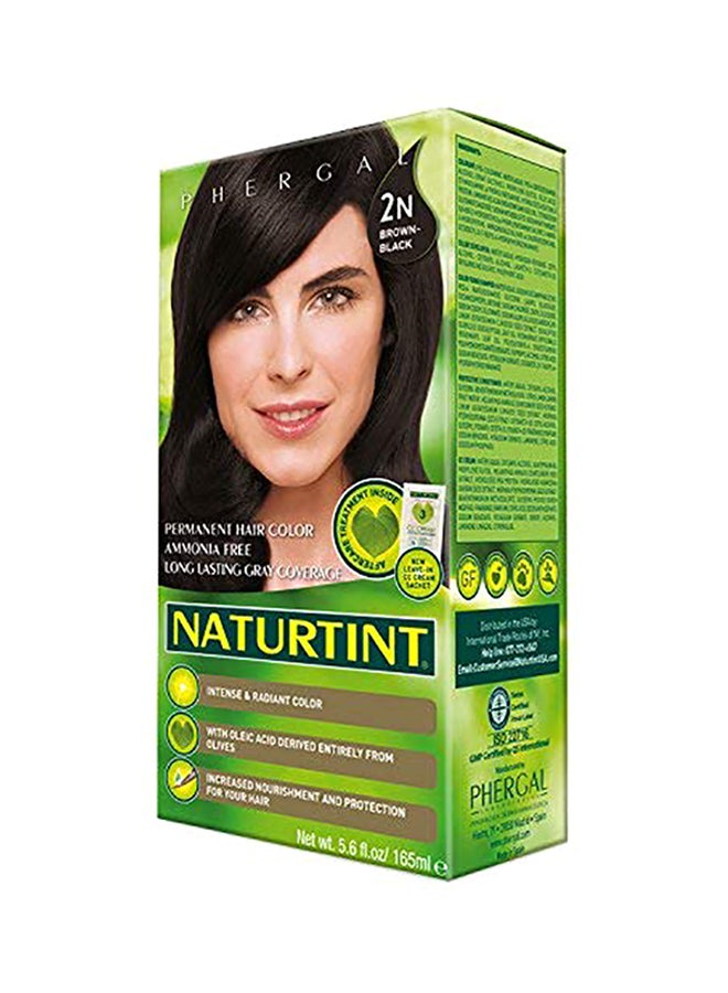 NATURTINT Permanent Hair Color 2N Brown-Black 165ml  - Image 3