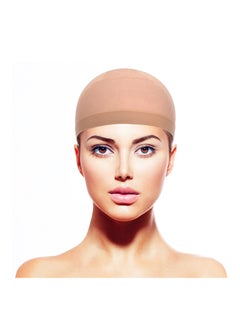 eBoot 4-Piece Nylon and Mesh Wig Cap Beige  - Image 2