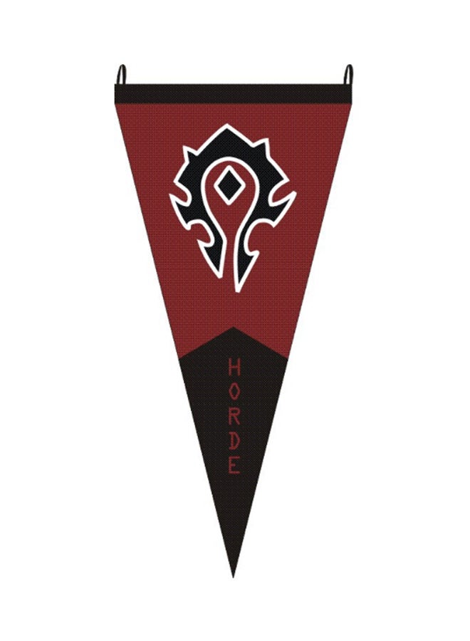null - World Of Warcraft Wow The Horde And The Alliance Triangular Cartoon Flag 100 x 50cm - Image 1