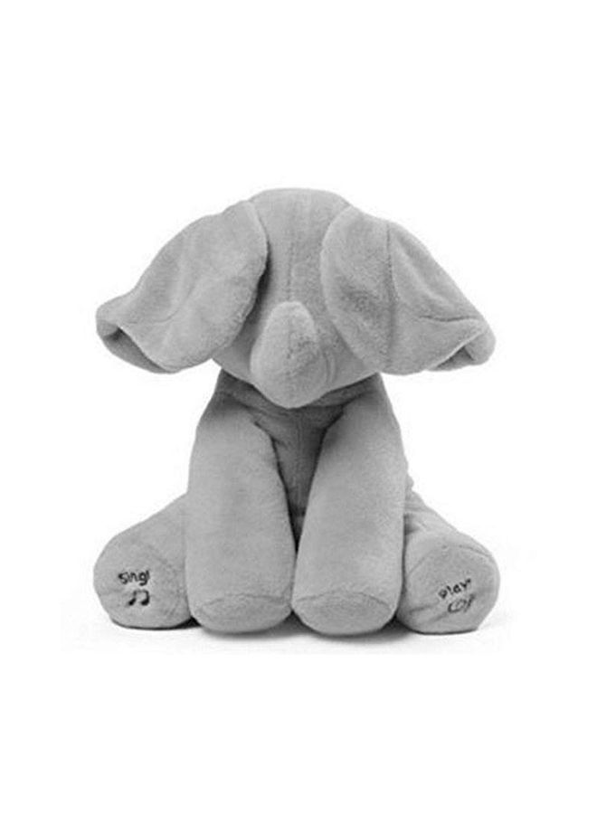 null - Moving Ears Elephant Plush Toy With Music 23cm - Image 1