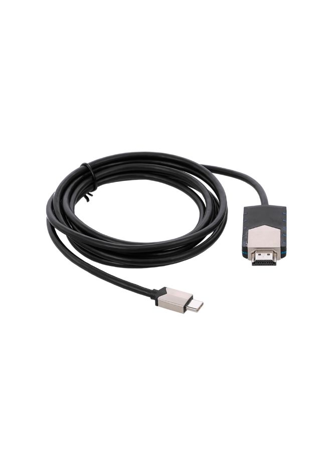 كابل محول من منفذ Type-C إلى منفذ USB-C HD أسود - Image 2