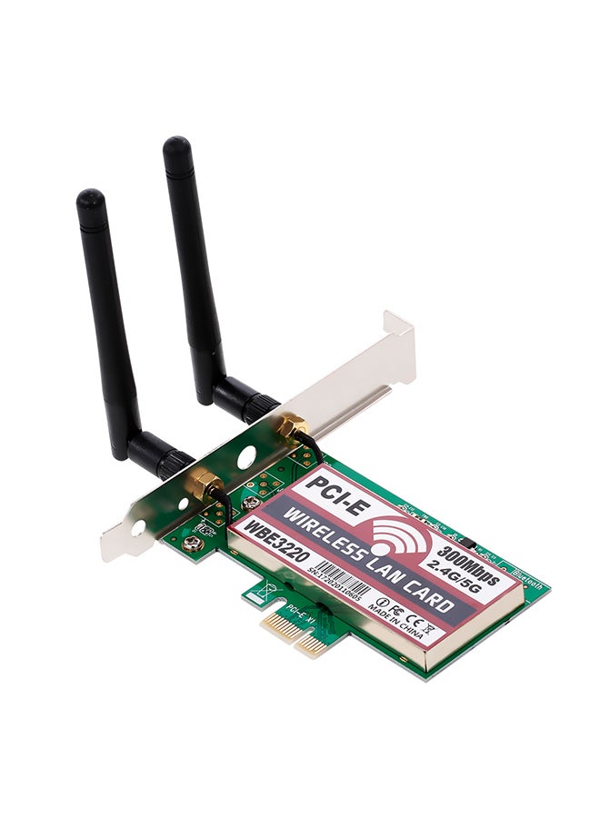 Generic Wireless Wi-Fi Network Card Green/Black  - Image 1