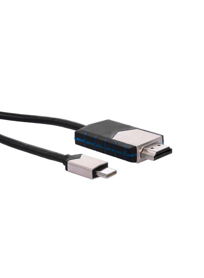 كابل محول من منفذ Type-C إلى منفذ USB-C HD أسود - Image 3