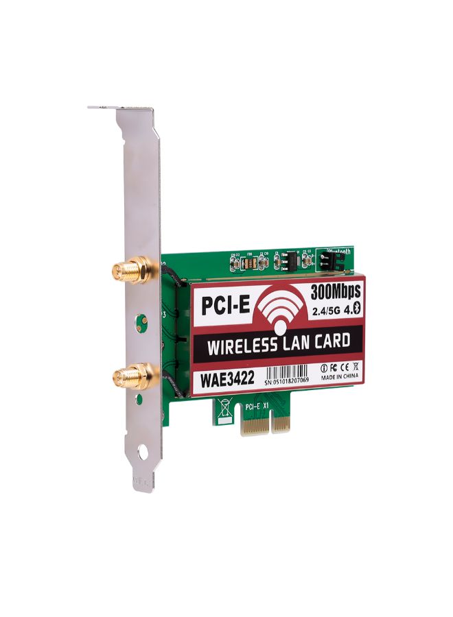 Generic BT Dual Band WiFi Network LAN Card Green/Black  - Image 2