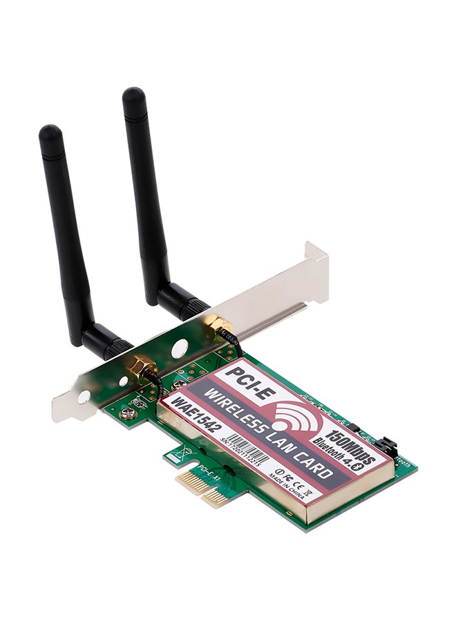 Generic Decdeal Wireless LAN Card WiFi Network Card 16centimeter Green/Black  - Image 1